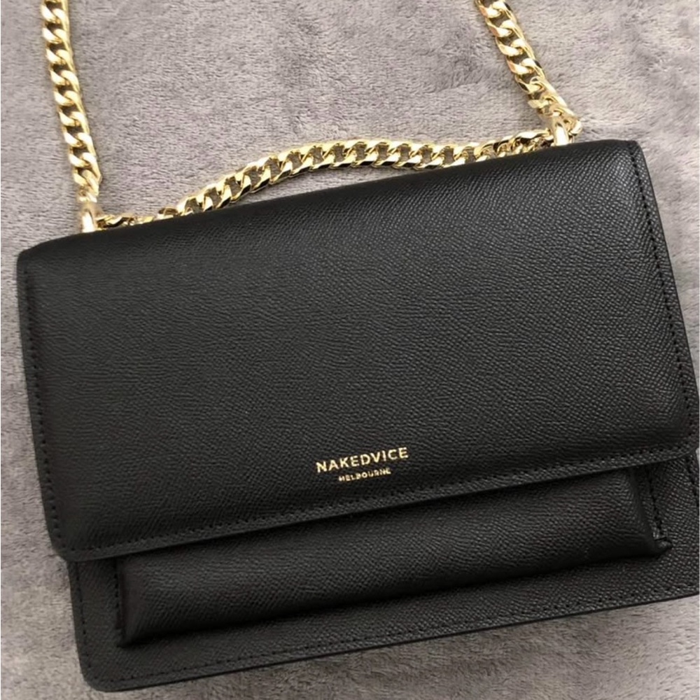 NAKEDVICE The Regis Gold Handbag, gold chain strap